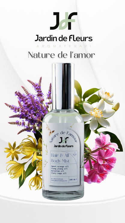 JdF Aromaterapi Nature de l'amour - Saç, Yüz ve Tüm Vücut Misti 100 mL