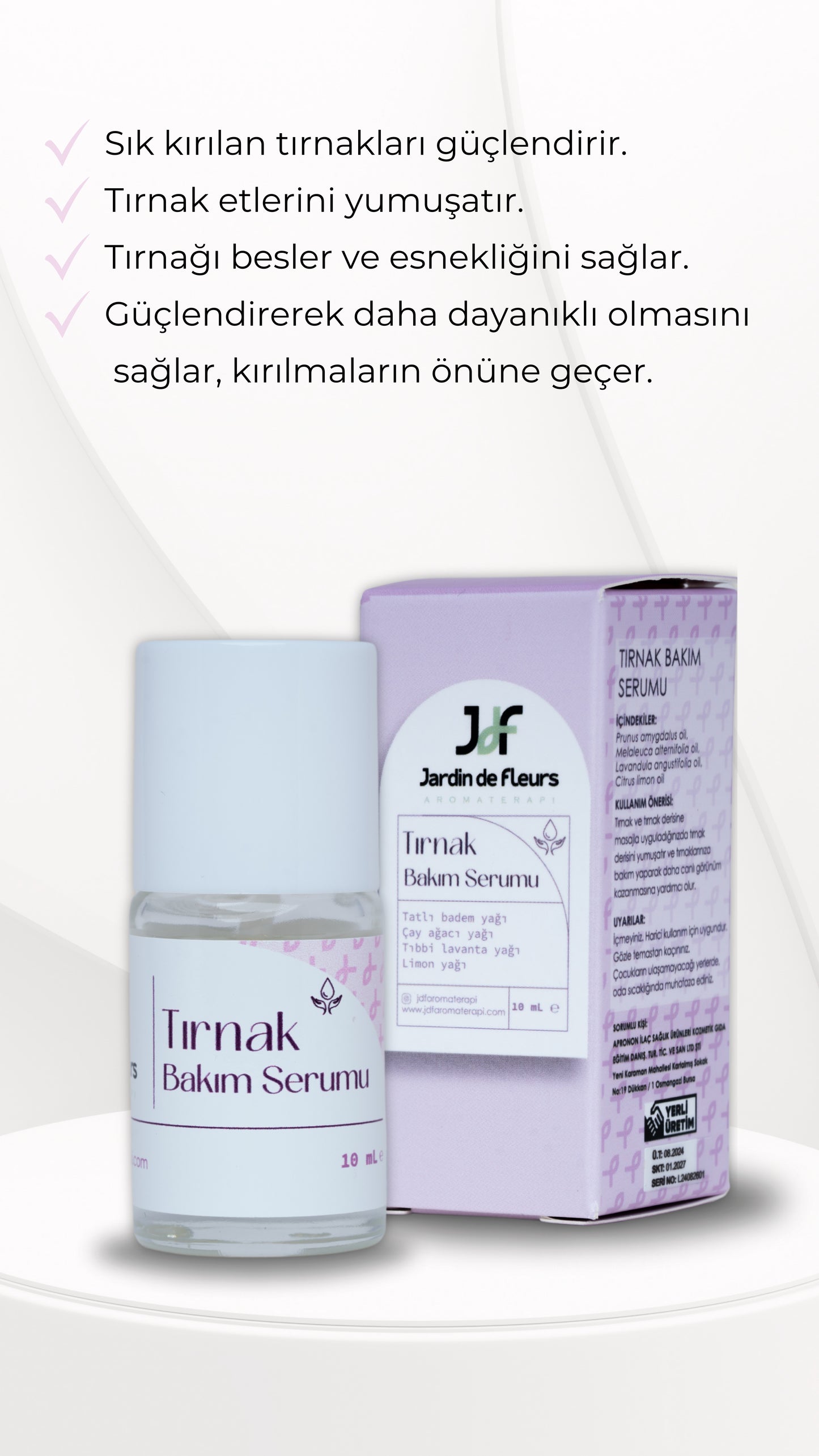 JdF Aromaterapi Tırnak ve Tırnak Eti Bakım Serumu 10 ml