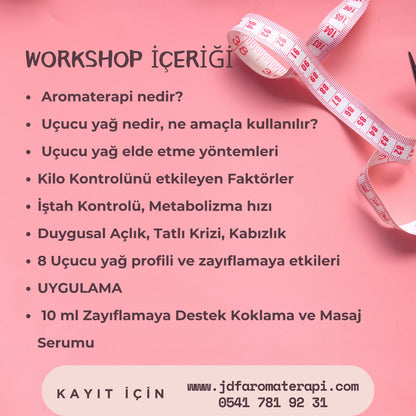 İŞTAH VE KİLO KONTROLÜNDE AROMATERAPİ WORKSHOP